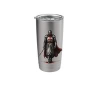 Medieval Templar Knight & Holy Crusader Warrior Stainless Steel Insulated Tumbler