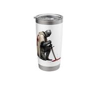 Medieval Templar Knight & Holy Crusader Warrior Stainless Steel Insulated Tumbler