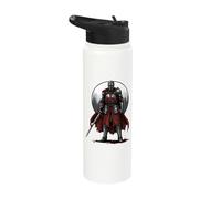 Medieval Templar Knight & Holy Crusader Warrior Stainless Steel Insulated Water Bottle