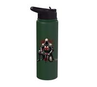 Medieval Templar Knight & Holy Crusader Warrior Stainless Steel Insulated Water Bottle