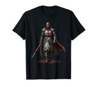 Medieval Templar Knight & Holy Crusader Warrior T-Shirt