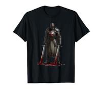 Medieval Templar Knight & Holy Crusader Warrior T-Shirt