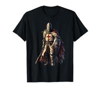Medieval Templar Knight & Holy Crusader Warrior T-Shirt