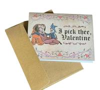 Medieval Theme Valentine Cards with Traditional Illustrations and Humor Perfect for Valentines Day Decors and Collectors Theme Party Decoration