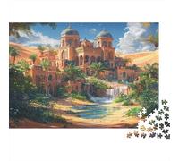 Medieval Tribes Jigsaw Puzzles Exotic Architecture Challenge Toy Educational Games Home Decoration for Adults& Teenager Age 14 Years Up 1000pcs (75x50cm)