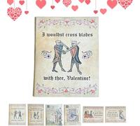 Medieval Valentine’s Card, with Handwritten Manuscript Art - Unique Valentine’s Day Card for Couples & Medieval Lovers, Medieval Charm & Modern Humor (#A)