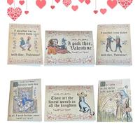 Medieval Valentine’s Card, with Handwritten Manuscript Art - Unique Valentine’s Day Card for Couples & Medieval Lovers, Medieval Charm & Modern Humor (6Pcs)