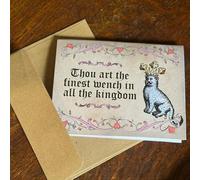 Medieval Valentines Card, Old English Meme Greeting Cards,Vintage Manuscript Style Humorous Romance Cards For Couples,Fun Medieval Love Cards for Valentines Day Anniversary (D)