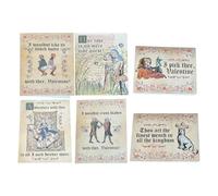 Medieval Valentine's Cards, 6Pcs Humorous Valentine Meme Card with Envelopes, Greeting Cards for Wedding, Valentines, Engagement, Medieval Art Enthusiast