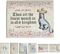 Medieval Valentine's Cards,Funny Medieval Love Car with Handwritten Manuscript Art,Valentine's Card with Medieval Charm & Modern,Couples &Medieval Art Enthusiasts,Gift to Girlfriend and Boyfriend (F)