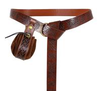 Medieval Viking Belt with Pouch, Vintage Renaissance Accessories for Costume Role Play, Historical Reenactment, Renaissance Fairs and Theatrical Performances