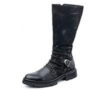 Medieval Viking Pirate Cosplay Boots Shoes Festival Larp Shoes Renaissance Knight Prince Shoes Boots Women Men Riding Costume Boot,Black,44