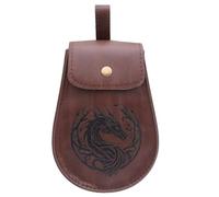 Medieval Vikinges Leather Belt Pouch Fanny Pack Renaissance Costume Accessories Halloween Vikinges Costume Accessories