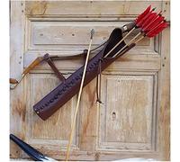 Medieval Vintage Arrow Quiver PU Leather Men's Archery Quiver Retro Belt Quiver Bow Arrow Hip Hanger Viking Knight Hunter Hunting Archery Accessory, Medieval style, LAPP Medieval style