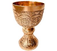 Medieval Vintage Lord Goblet | 1 x Royal Solid Brass Wine Cup - Renaissance Vintage Goblet Gifts for Birthday, Christmas, Wedding, Anniversary,