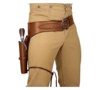 Medieval Vintage PU Leather Pistol Holster for Western Cowboy Halloween Cosplay Costume - Waist Accessories