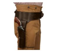 Medieval Vintage PU Leather Pistol Holster for Western Cowboy Halloween Cosplay Costume - Waist Accessories