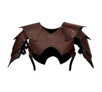 Medieval Vintage Shoulder Armour Knight Ranger Leather Rivets Patchwork Breastplate Shoulder Armour Cosplay Festival Stage Costumes Armour Props