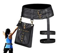 Medieval Vintage Size Bag - Leather Banana Bag with Pocket