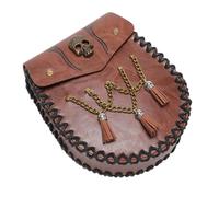 Medieval Waist Bag, Medieval Waist Bag - PU Leather Change Wallet | Portable Waist Bag, Phone Holder, Belt Purse for Men, Renaissance Accessories, Fbg201bn, Se référer au descriptif, Refer to