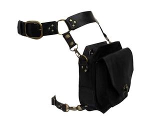 Medieval Waist Belt Drop Leg Bag Steampunk Pack Thigh Leather Motorcycle Belt Drop Leg Watermark Pictures