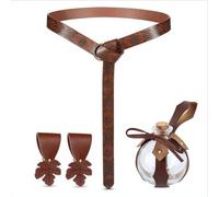 Medieval Waist Belt Leather Waist Bag Wizard Potion Bottle Adult Medieval Costume for Men Women Halloween LARP Role Play Role Play Equipment