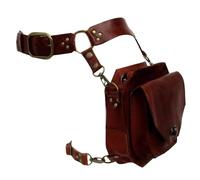 Medieval Waist Belt Leg Bag Thigh Pouches Steampunk Pack PU Leather Bag Motorcycle Thigh Wallet Medieval Props