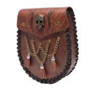 Medieval Waist Pack, PU Leather Change Wallet, Portable Belt Purse and Phone Holder for Men, Renaissance Fair Costume Accessories