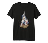 Medieval Warrior Holy Knight Templar Deus Vult Vintage Premium T-Shirt