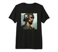 Medieval Warrior Medieval Knight Swordswoman Photo Realistic Premium T-Shirt