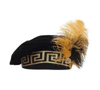 Medieval with A Plume of Artificial Feathers for Theatrical Roles, Black