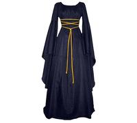 Medieval Women's Costume - Traditional Irish Dress, Maleficent, Renaissance, Gothic, Victorian, Witch Cosplay, Halloween Fancy Dress
