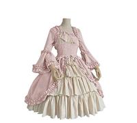 Medieval Women's Dress with Knot Halloween Flared Sleeve Renaissance Costume Cosplay Party Large Sizes Lolita Outfit Carnival Drama Victorian Princess for Women Dress