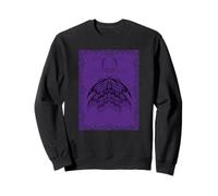 Medieval Y2K Mall Goth Moth Crescent Moon Sweatshirt