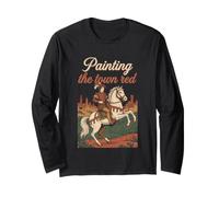 Medievalist Painting The Town Red Historical Reenactment Long Sleeve T-Shirt