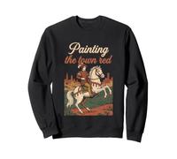 Medievalist Painting The Town Red Historical Reenactment Sweatshirt
