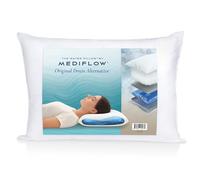 Mediflow Down Alternative Water Pillow - Adjustable for Neck Pain Relief, Side, Back, and Stomach Sleepers, The Original Inventor of The Water Pillow (Single)