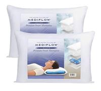 Mediflow Elite Down-Alternative (Microfibre) Water Pillows - Adjustable Orthopaedic Neck Support - Side, Back & Front Sleepers (2 Pack)