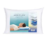 Mediflow Original Fibre: The First & Original Water Pillow, clinically Proven to Reduce Neck Pain & Improve Sleep. Therapeutic, Ideal for People Looking for Proper Neck Support (Single)