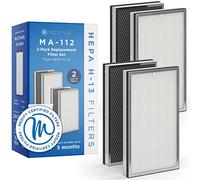 Medify Air MA-112 Replacement Filters | 2 Sets (4 Total) | Medical Grade True HEPA H13
