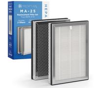 Medify MA-25 Replacement Filters (2 Filters) | H13 True HEPA 99.9% particle removal | 3 in 1 Pre-filter, H13 HEPA Filter and Activated Carbon