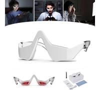 Mediglow Glasses, Mediglow Therapy LED Under-Eye Toner, Under Eye Red Light Glasses for Under Eye Bag, Reduce Dark Circles, Relax Eye Strain
