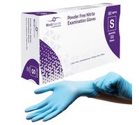 MediHands Nitrile Gloves Small, Blue Heavy Duty Disposable Glove and Surgical Gloves, Powder Free and Latex Free, Medical, Food, Multi Use, Pack of 100