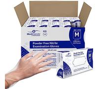 MediHands Vinyl Clear Gloves, Box of 1000 - Disposable Vinyl Gloves Medium - Powder Free, Latex Free, & Protein Free Clear Gloves - Multi-Purpose, Single Use