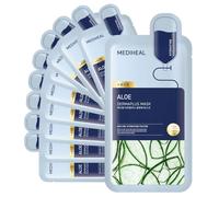 Mediheal Dermaplus Aloe Mask (10 Counts) - Daily Vegan Mask for Hydrating Skin with Panthenol & Hyaluron, Korean Self Skin Care Sheet Mask