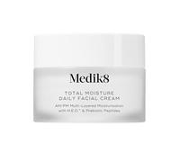Medik8 Total Moisture Daily Facial Cream Travel Size - Hyaluronic Acid Moisturiser, Day & Night Face Cream, Clinically Proven Instant, Deep & Lasting Moisturisation - 12.5ml