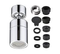 MEDILOE 360° Rotatable FM22/M24 Kitchen Tap Spray Head with Adapter for Sink, Faucet Aerator, Tap Aerator with Booster Nozzle, Replacement Sprayer Accessories for Kitchen Bathroom