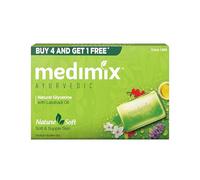Medimix Ayurvedic Glycerine Soap, 125g (4+1 Super Saver Pack)