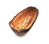 medina mood Bowl Rustic Oval Length Selectable Bowl Dip Bowl Nut Bowl Made of Olive Wood Handmade (18-20 cm)