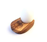 medina mood Egg Holder with Salt Tray Olive Wood Handmade Wooden Cup Unique Handmade Gift Timeless Design